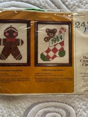 The Creative Circle “Stocking Stuffers”- Cross Stitch Wall Art